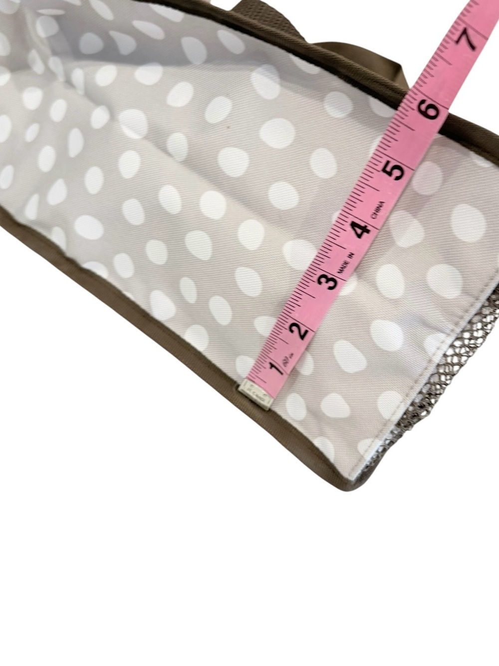 Thirty-One Keep It Caddy Mini Tote features Lotsa Dots NWOT - Picture 6 of 7